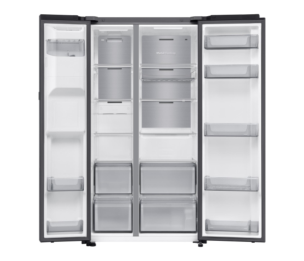 Lodówka Samsung RS80F64KEFEO No Frost 178,4cm Grafitowa Stal Auto Open Kostkarka AI 640L - 1337812 - zdjęcie 3